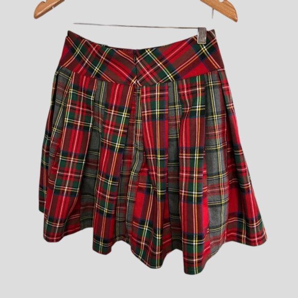 Jawbreaker Red Plaid Pleated Tartan Kilt Mini Skirt - Picture 4 of 8